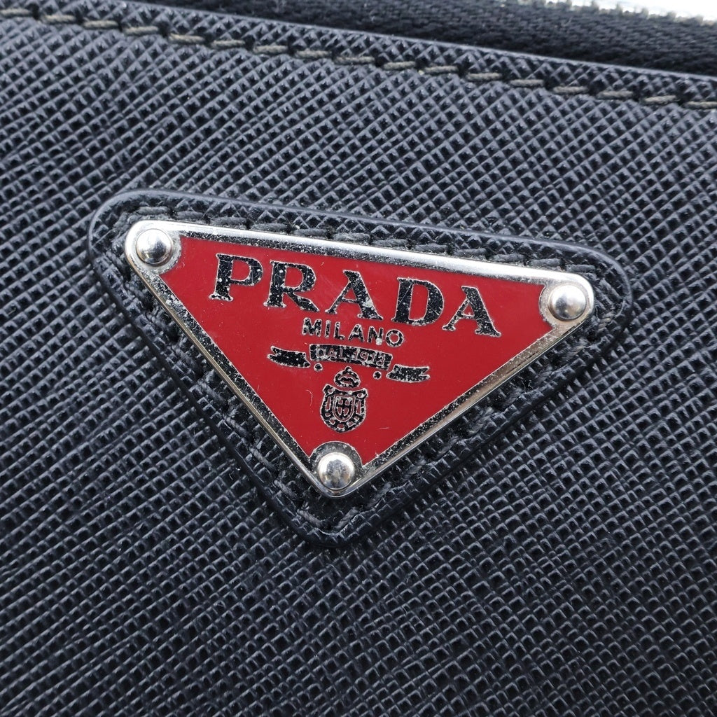 PRADA(プラダ) カメラバッグ ショルダーバッグ ブラック サフィアーノレザー 2VH173 シルバー金具 レディース