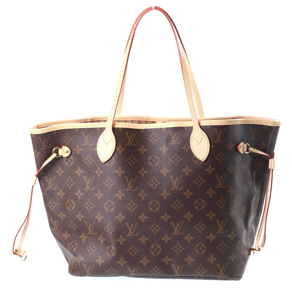 LOUIS VUITTON(ルイヴィトン) モノグラム ネヴァーフルMM ハンドバッグ トートバッグ ブラウン レザー×PVC M40995 ゴールド金具 レディース