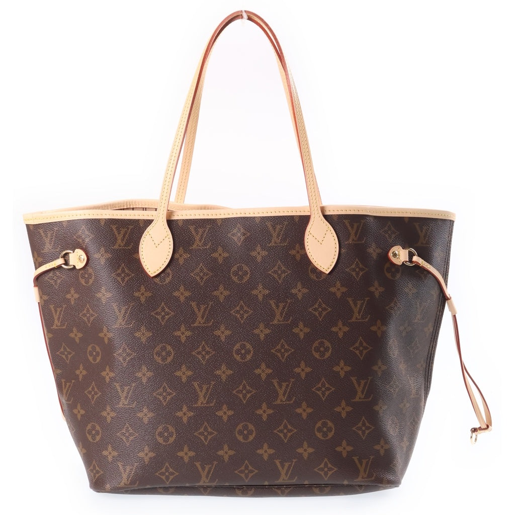 LOUIS VUITTON(ルイヴィトン) モノグラム ネヴァーフルMM ハンドバッグ トートバッグ ブラウン レザー×PVC M40995 ゴールド金具 レディース