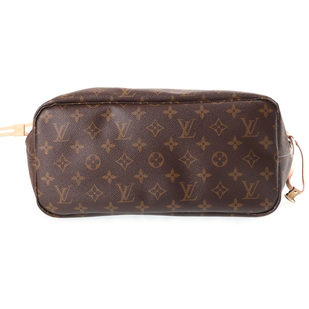 LOUIS VUITTON(ルイヴィトン) モノグラム ネヴァーフルMM ハンドバッグ トートバッグ ブラウン レザー×PVC M40995 ゴールド金具 レディース