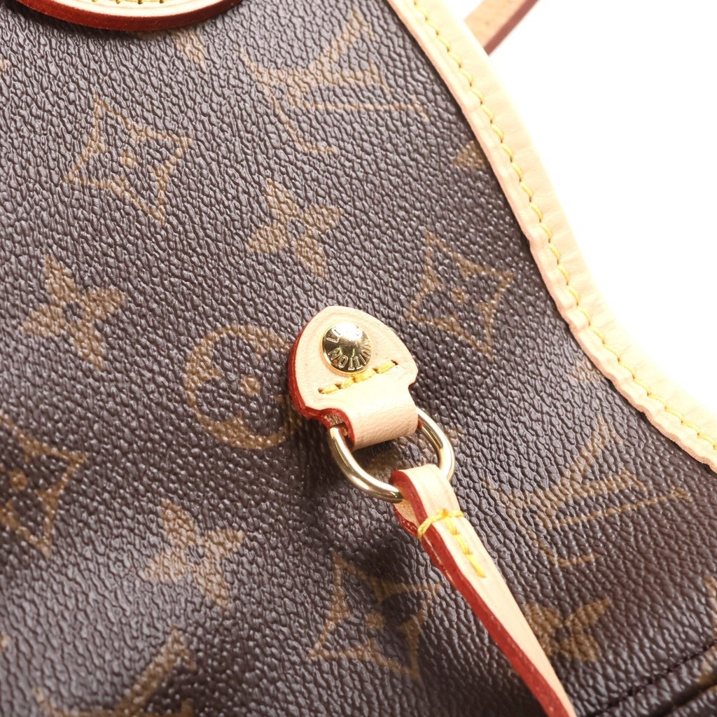 LOUIS VUITTON(ルイヴィトン) モノグラム ネヴァーフルMM ハンドバッグ トートバッグ ブラウン レザー×PVC M40995 ゴールド金具 レディース