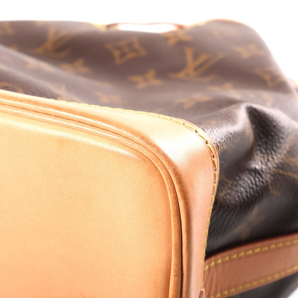 LOUIS VUITTON(ルイヴィトン) モノグラム ノエBB ショルダーバッグ ブラウン レザー×PVC M46983 ゴールド金具 レディース