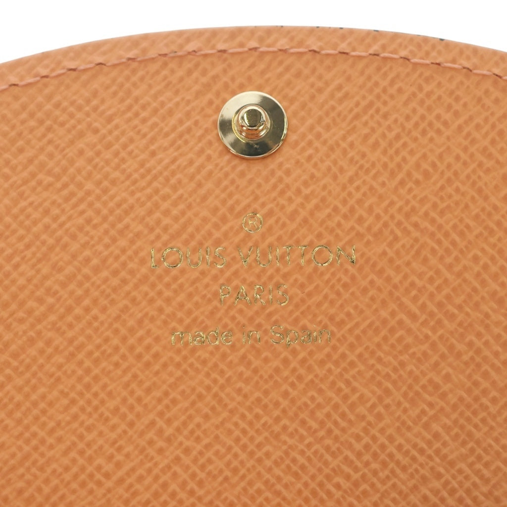 LOUIS VUITTON(ルイヴィトン) モノグラム ポルトモネ・ロザリ コンパクトウォレット 財布 ブラウン×オレンジ PVC×レザー M83581 ICタイプ レディース