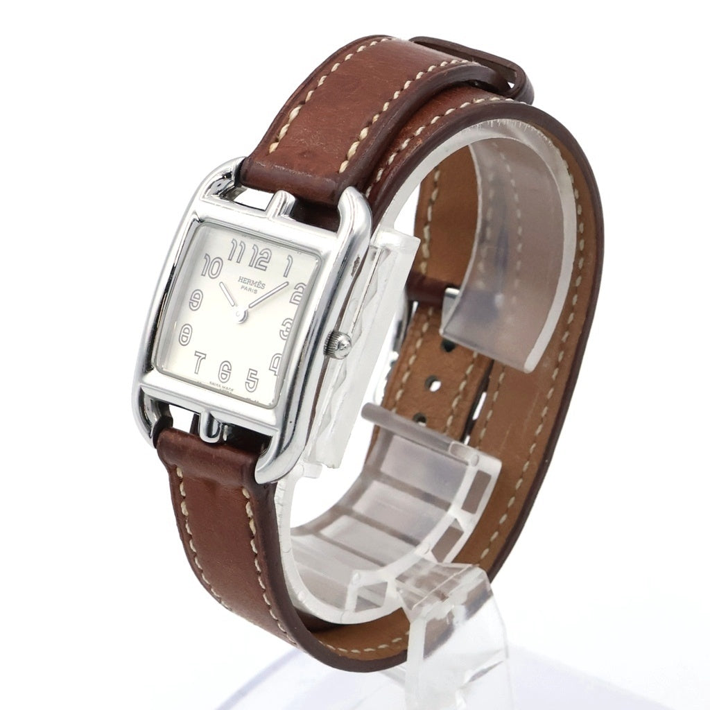 HERMES(エルメス) ケープコッド SS/QZ ステンレススチール クォーツ 革ベルト 白文字盤 CC1.210 レディース