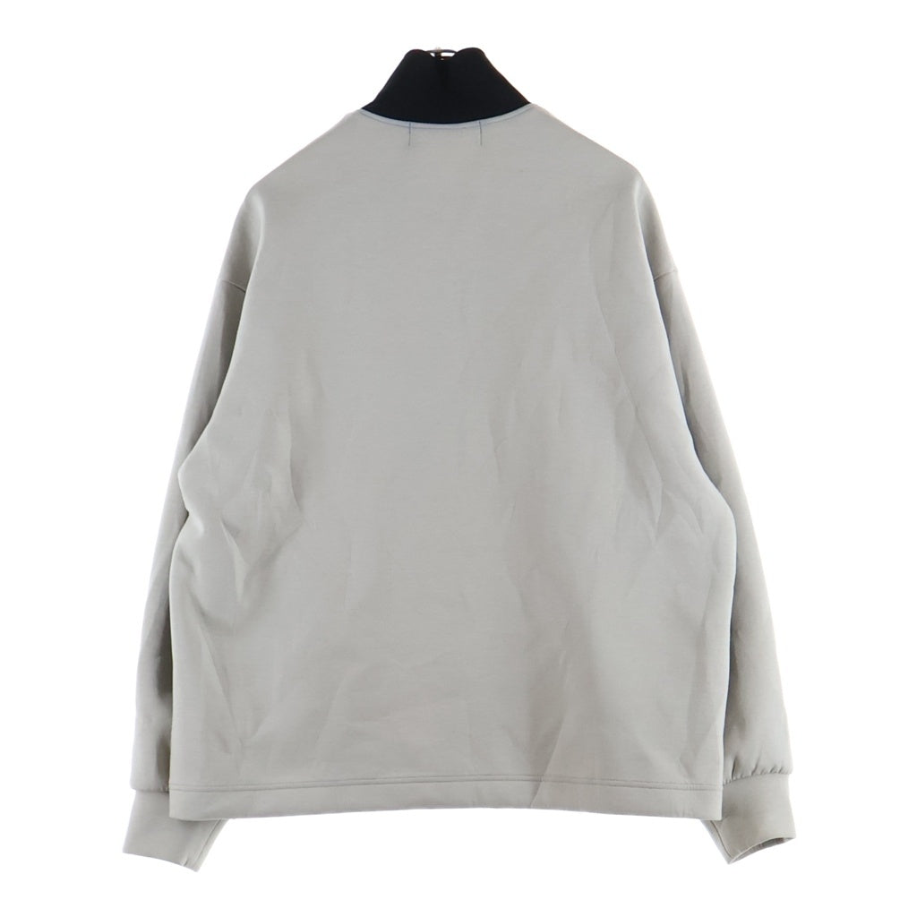 CULLNI(クルニ) HALF ZIP PULLOVER STUDIOUS別注 ハーフジッププルオーバースウェット セーター グレー CU-011-ST