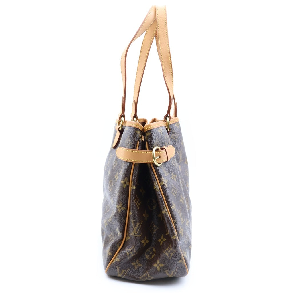 LOUIS VUITTON(ルイヴィトン) モノグラム バティニョール オリゾンタル PVC レザー ショルダー トートバッグ ブラウン M51154 レディース