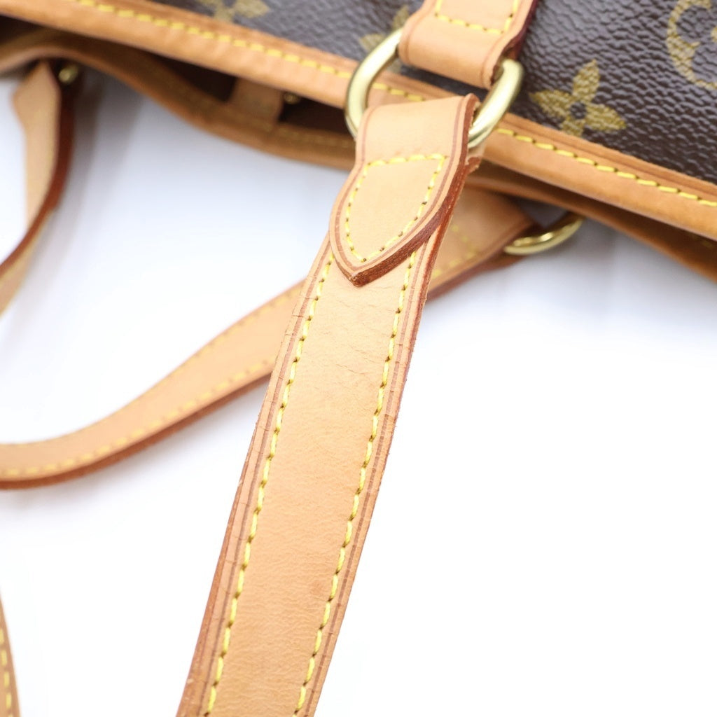 LOUIS VUITTON(ルイヴィトン) モノグラム バティニョール オリゾンタル PVC レザー ショルダー トートバッグ ブラウン M51154 レディース