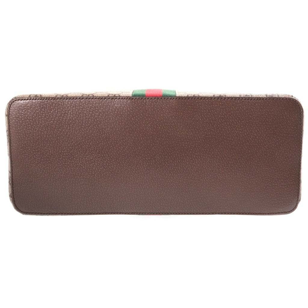 GUCCI(グッチ) GGスプリーム オフィディア シェリーライン PVC レザー 2WAY ハンド ショルダーバッグ ベージュ 524533 レディース
