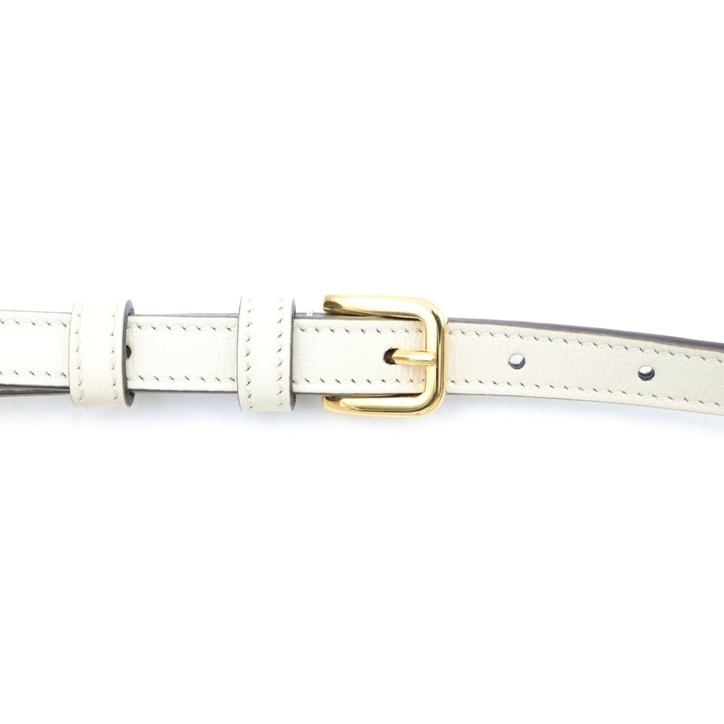 GUCCI(グッチ) ホースビット1955 ショルダーバッグ スモール GGキャンバス レザー ホワイト/ベージュ 645454 レディース