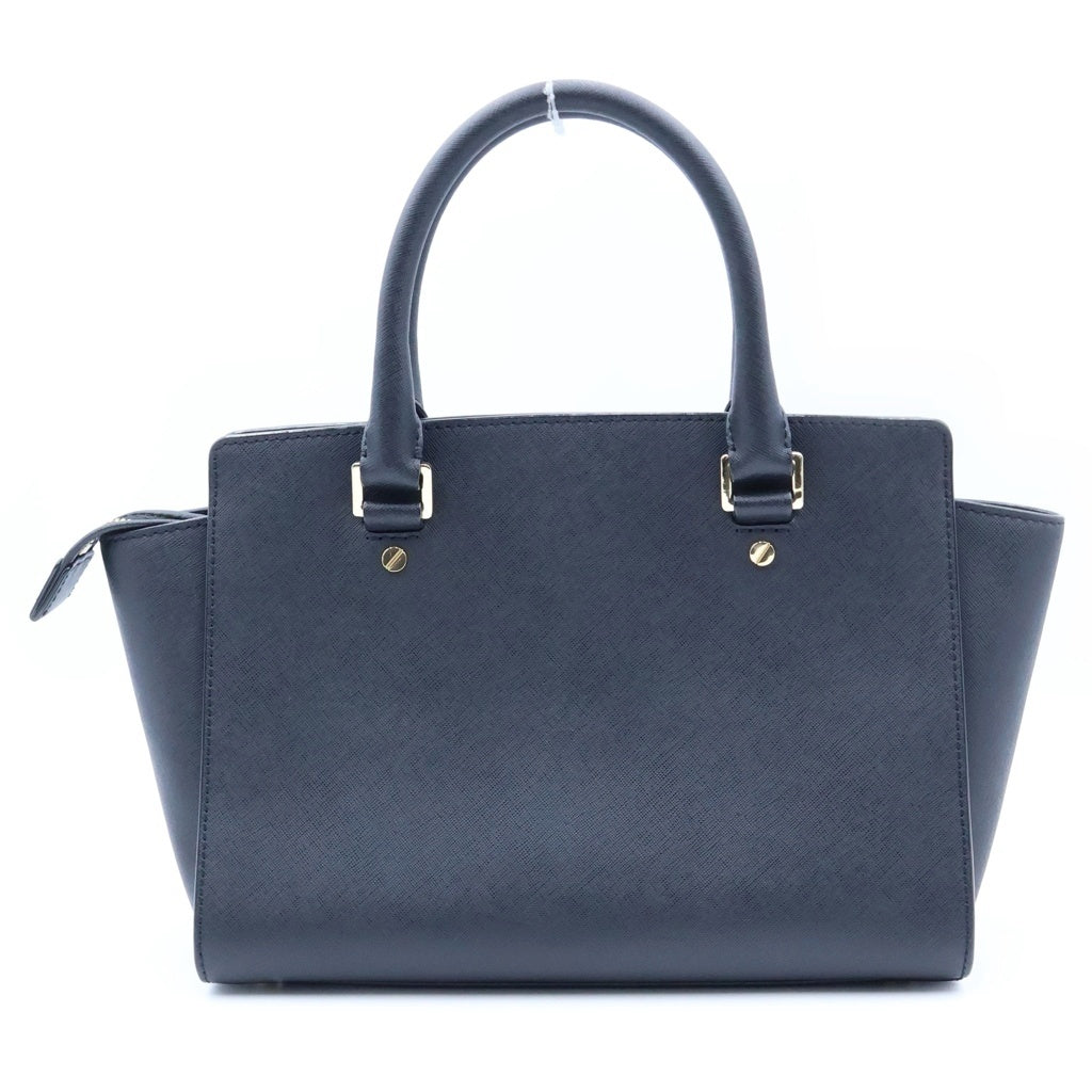 MICHAEL KORS(マイケルコース) ロゴ レザー 2WAY ハンド ショルダーバッグ ブラック ゴールド金具 レディース