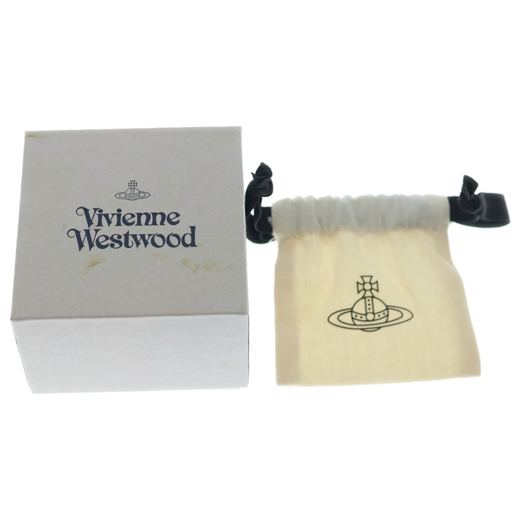 Vivienne Westwood(ヴィヴィアンウエストウッド) BOBBY ボビー ロゴ フープピアス ガンメタ レディース