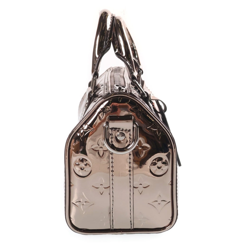 LOUIS VUITTON(ルイヴィトン) モノグラムミラー キーポル バンドリエール25 メタリックレザー 2WAY ハンド ショルダーバッグ シルバー金具 ガンメタ M26903 レディース