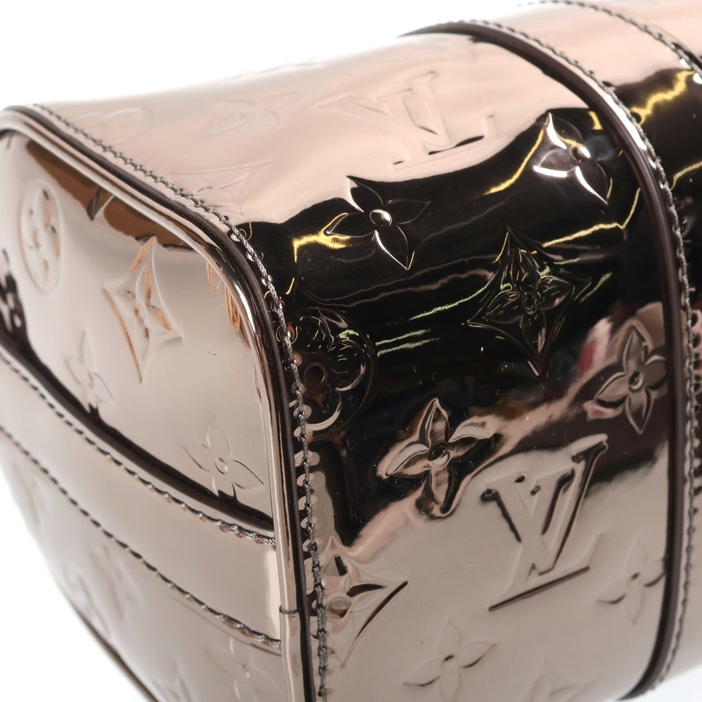 LOUIS VUITTON(ルイヴィトン) モノグラムミラー キーポル バンドリエール25 メタリックレザー 2WAY ハンド ショルダーバッグ シルバー金具 ガンメタ M26903 レディース