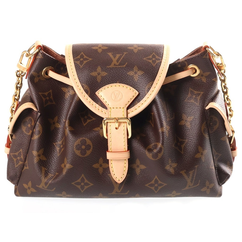 LOUIS VUITTON(ルイヴィトン) モノグラム オデッセイPM PVC レザー 2WAY チェーンショルダー バッグ ブラウン M25085 RFID
