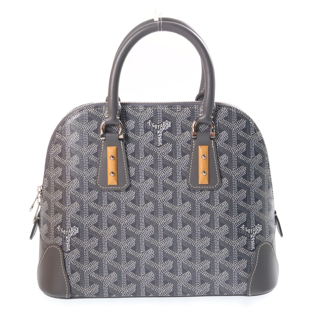 GOYARD(ゴヤール) ヴァンドーム ミニ PVC コーティングキャンバス レザー 2WAY ハンド ショルダーバッグ グレー レディース