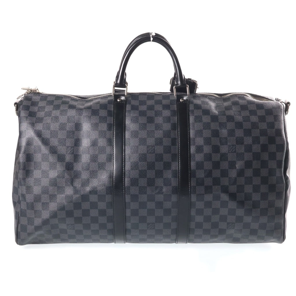LOUIS VUITTON(ルイヴィトン) ダミエグラフィット キーポルバンドリエール55 ボストンバッグ ハンドバッグ ショルダーバッグ 2WAY ブラック PVC×レザー N41413