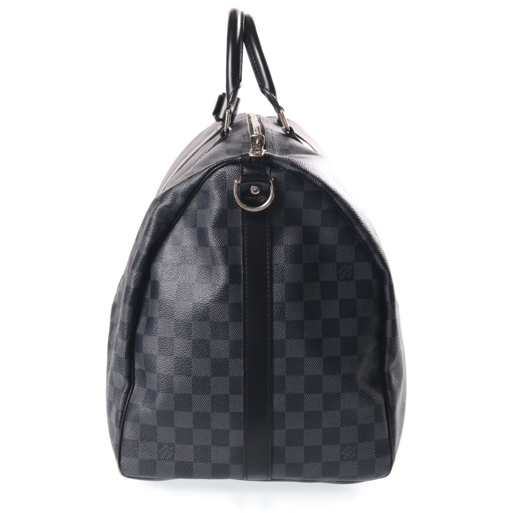 LOUIS VUITTON(ルイヴィトン) ダミエグラフィット キーポルバンドリエール55 ボストンバッグ ハンドバッグ ショルダーバッグ 2WAY ブラック PVC×レザー N41413
