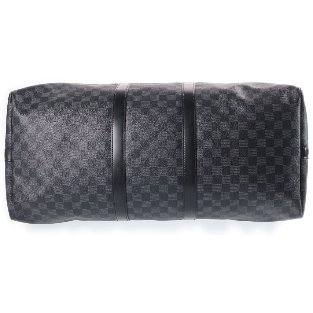 LOUIS VUITTON(ルイヴィトン) ダミエグラフィット キーポルバンドリエール55 ボストンバッグ ハンドバッグ ショルダーバッグ 2WAY ブラック PVC×レザー N41413