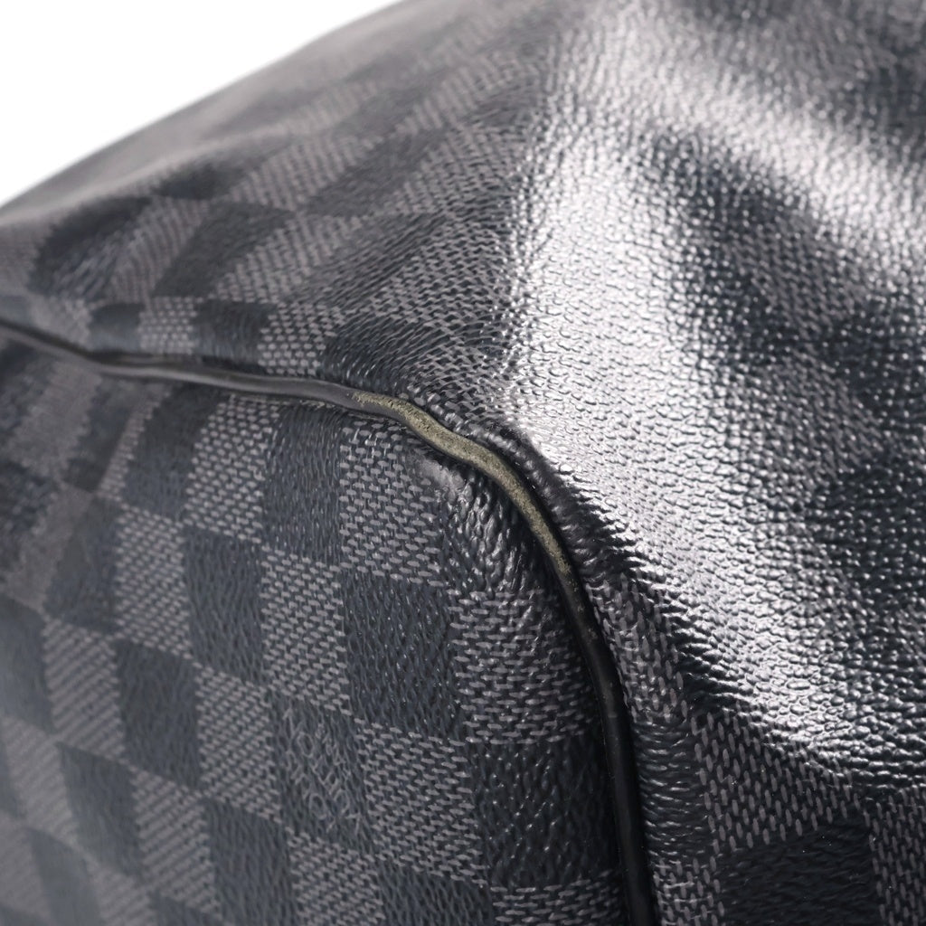 LOUIS VUITTON(ルイヴィトン) ダミエグラフィット キーポルバンドリエール55 ボストンバッグ ハンドバッグ ショルダーバッグ 2WAY ブラック PVC×レザー N41413