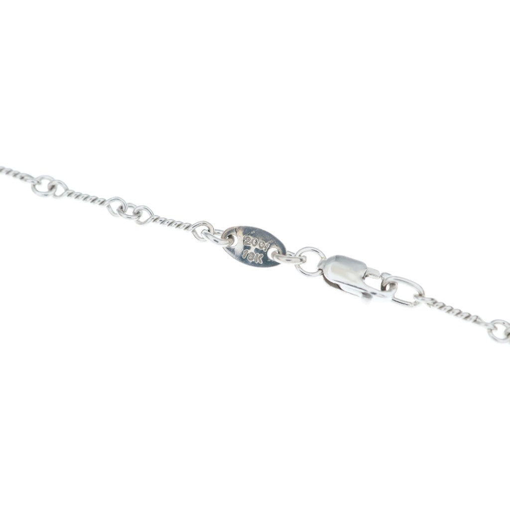 CHROME HEARTS(クロムハーツ) WG NECKCHAIN T18 ツイストチェーンネックレス 18inch ホワイトゴールド