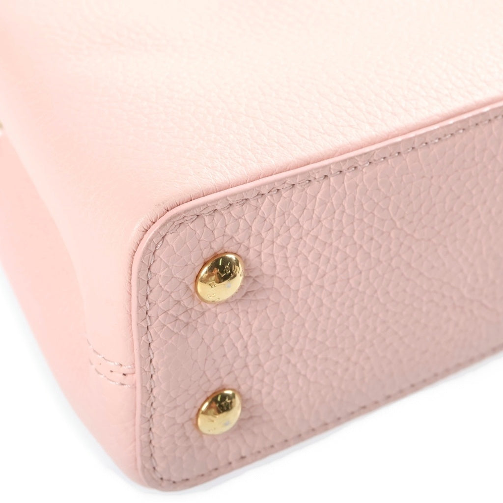 LOUIS VUITTON(ルイヴィトン) ヴィトン パルナセア カプシーヌMINI 2WAYハンドバッグ ショルダーバッグ ピンク レザー M24544 ゴールド金具 レディース