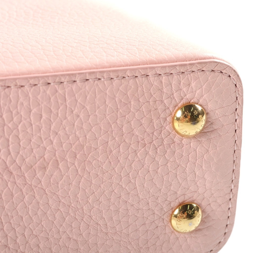 LOUIS VUITTON(ルイヴィトン) ヴィトン パルナセア カプシーヌMINI 2WAYハンドバッグ ショルダーバッグ ピンク レザー M24544 ゴールド金具 レディース