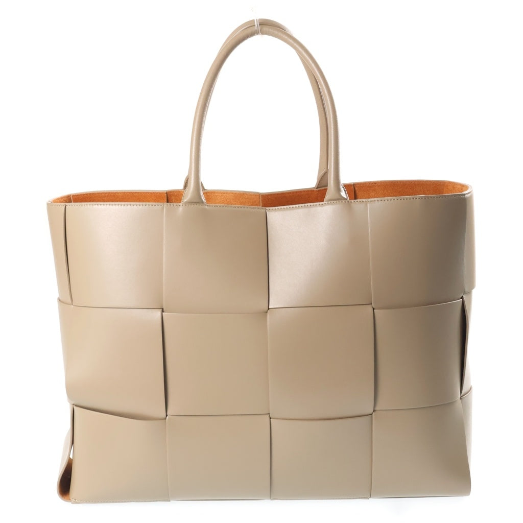 BOTTEGA VENETA(ボッテガヴェネタ) マキシイントレチャート アルコ トートバッグ ハンドバッグ ベージュ レザー レディース