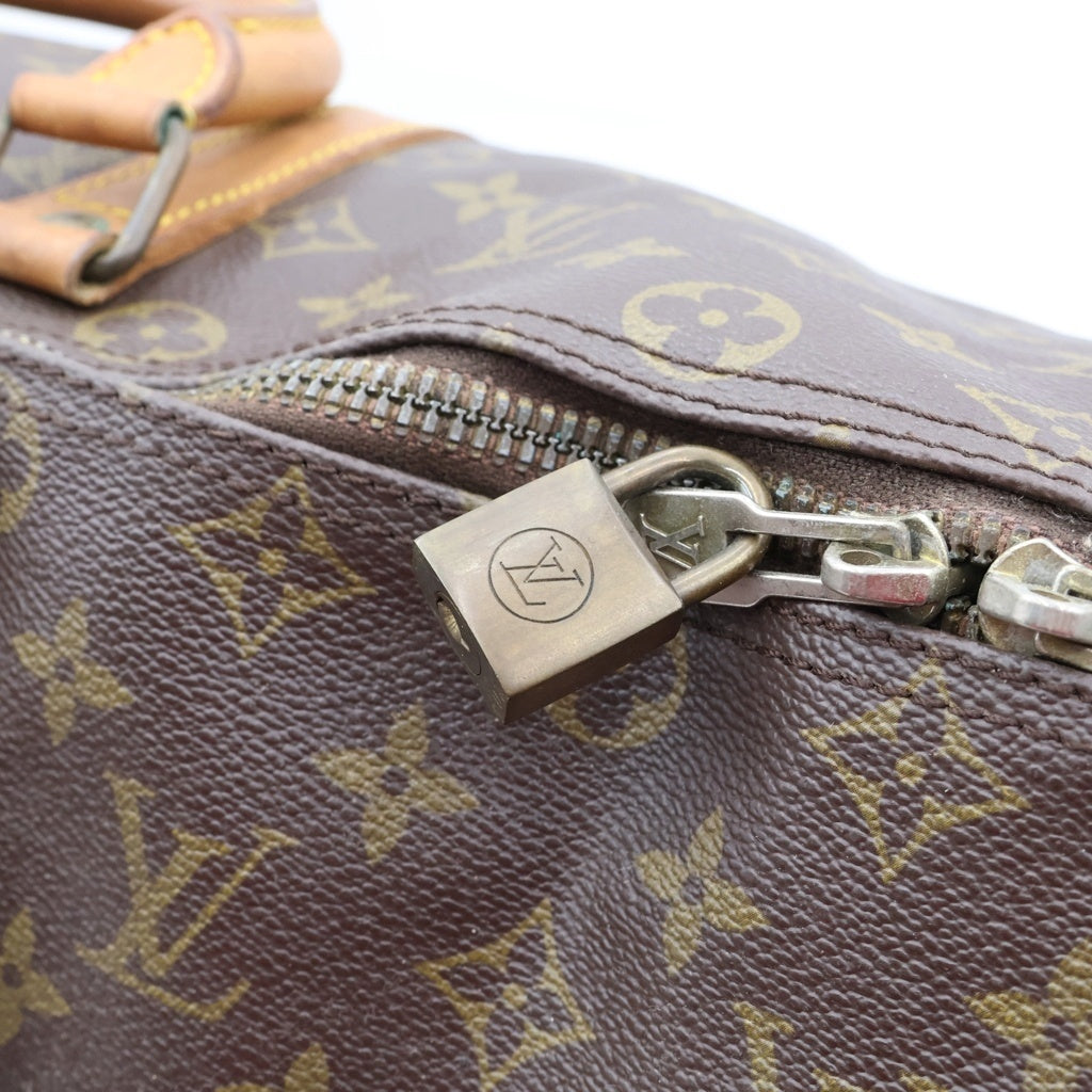 LOUIS VUITTON(ルイヴィトン) モノグラム キーポル45 PVC レザー ハンド ボストンバッグ ブラウン M41428 レディース
