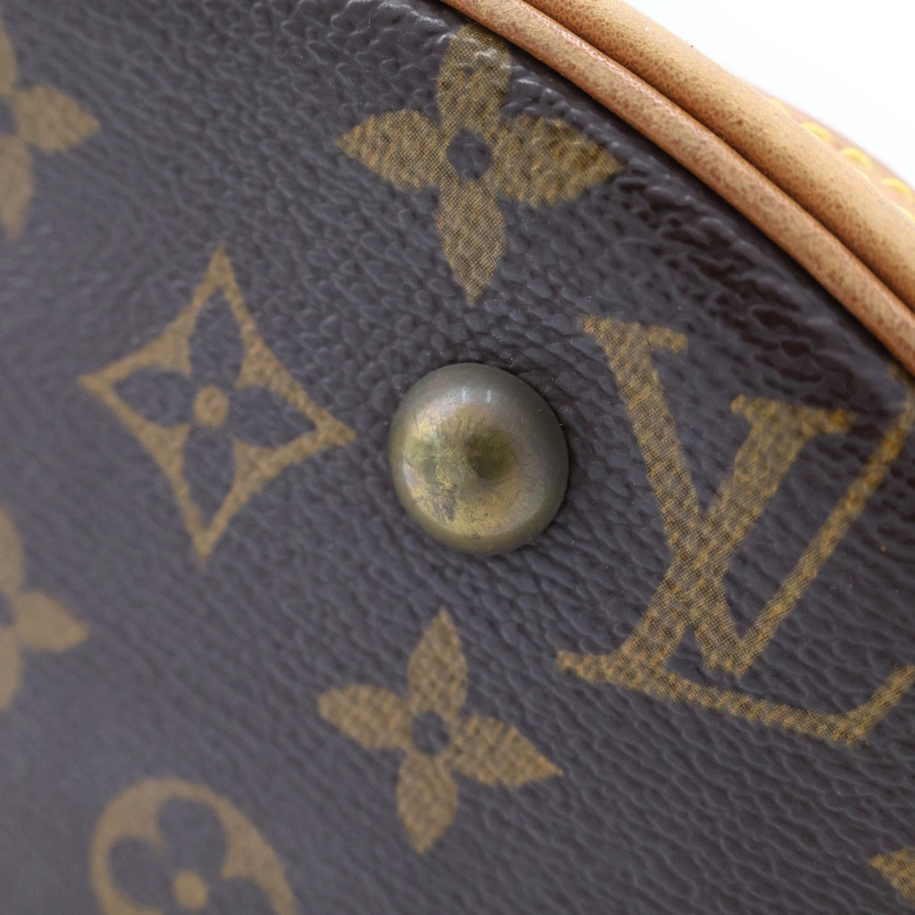 LOUIS VUITTON(ルイヴィトン) モノグラム バケットPM PVC レザー ハンドバッグ ブラウン M42238 レディース