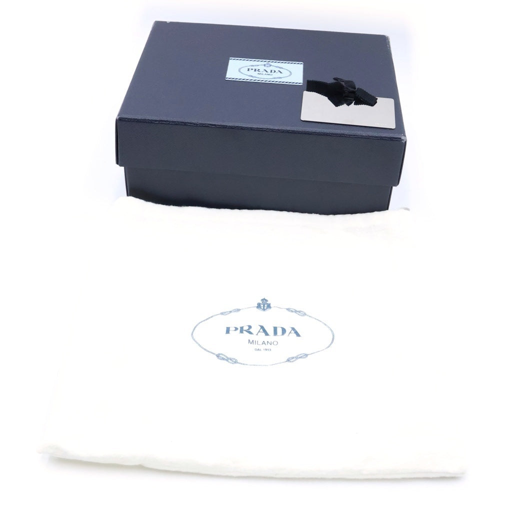 PRADA(プラダ) ロゴ チェーンウォレット ショルダーバッグ ピンクベージュ サフィアーノレザー 1BP006 レディース