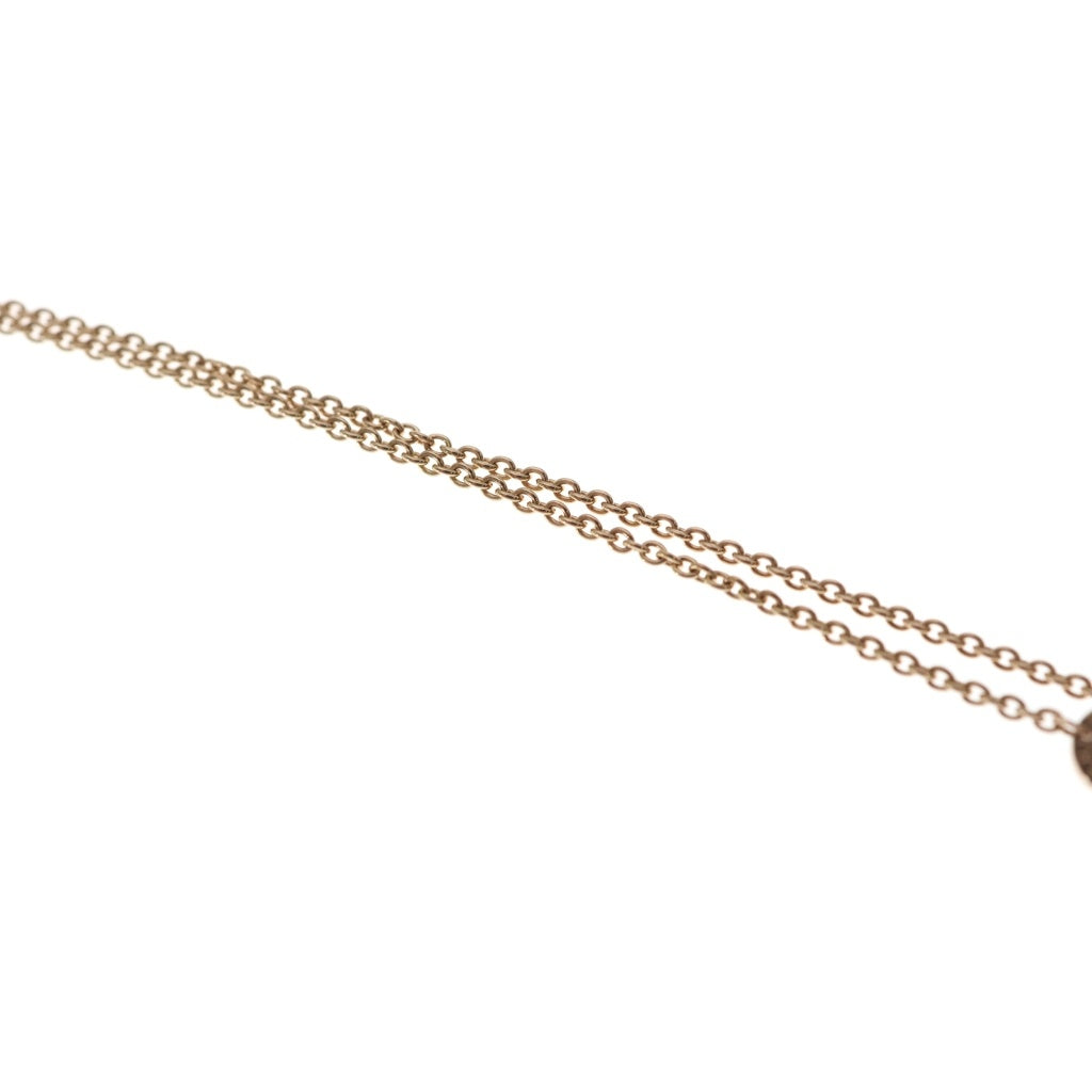 BVLGARI(ブルガリ) ブルガリブルガリ マザーオブパール オニキス パヴェダイヤ ネックレス K18PG ピンクゴールド レディース