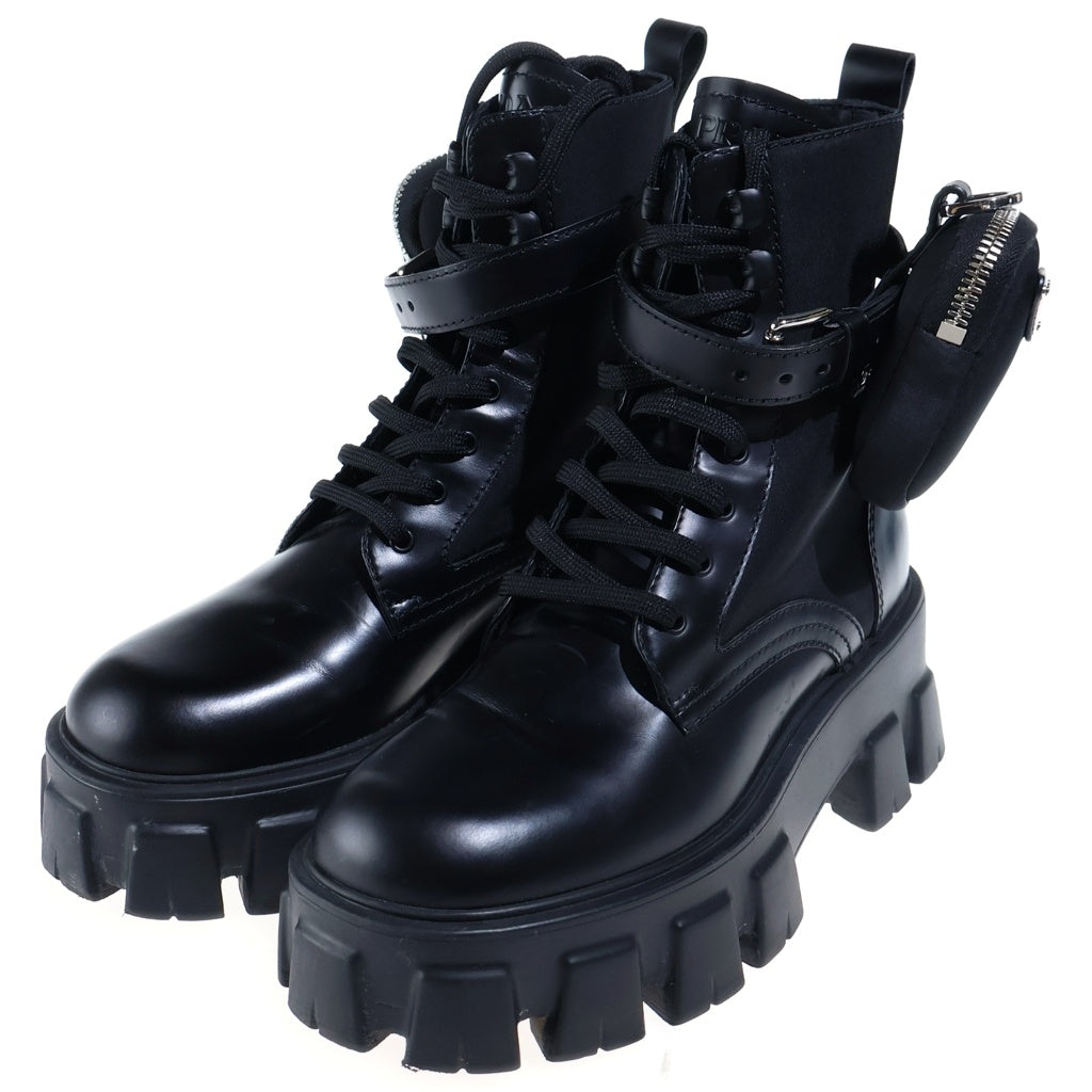 PRADA(プラダ) ■モノリス ブーツ 黒 #35・1/2 レディース