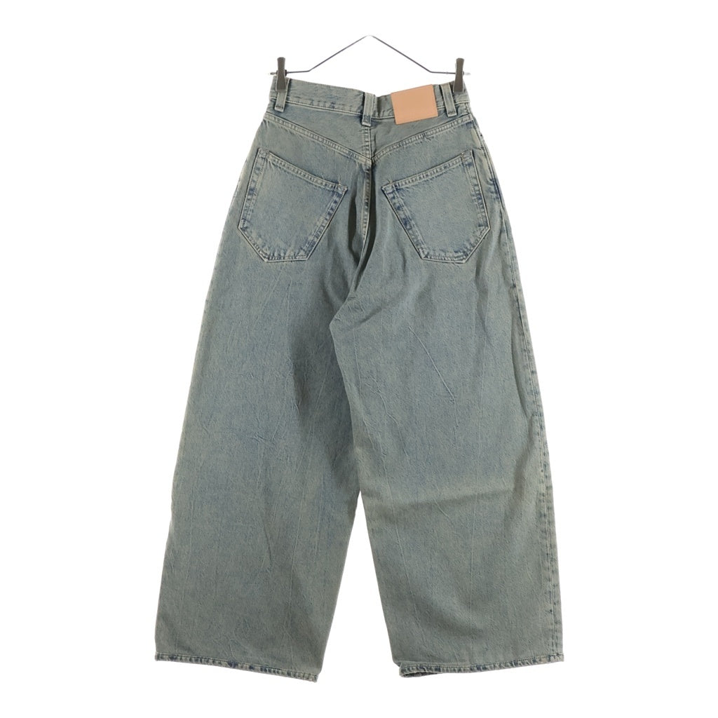 Acne Studios(アクネ ストゥディオズ) 2023F FN Delta ワイドレッグデニムパンツ ブルー A00443 レディース