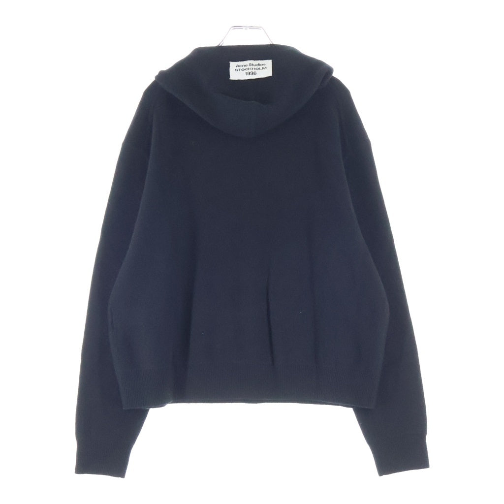 ACNE STUDIOS Bla Konst(アクネストゥディオズ ブロコンスト) カシミヤフーディーセーター ブラック #M KNIT000530 レディース