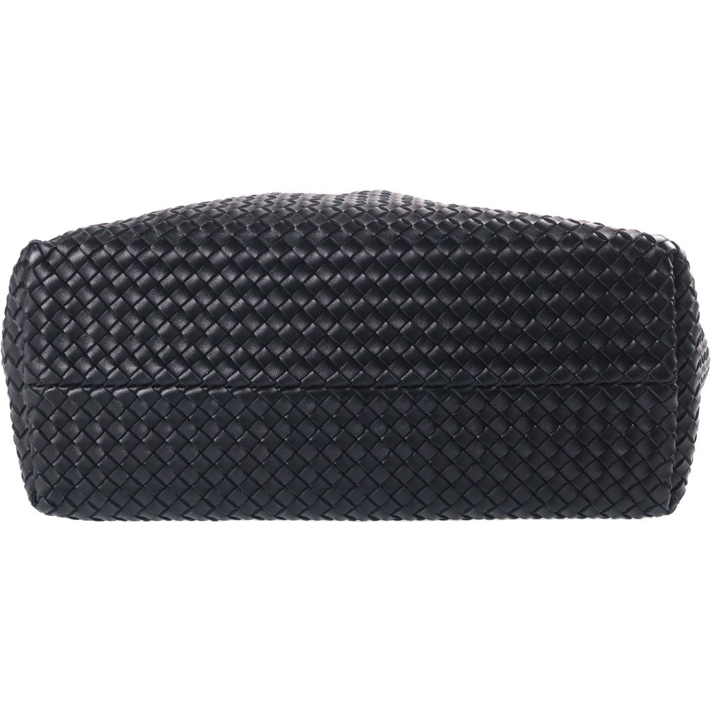 BOTTEGA VENETA(ボッテガヴェネタ) イントレチャート カバ トートバッグ 黒 レザー レディース