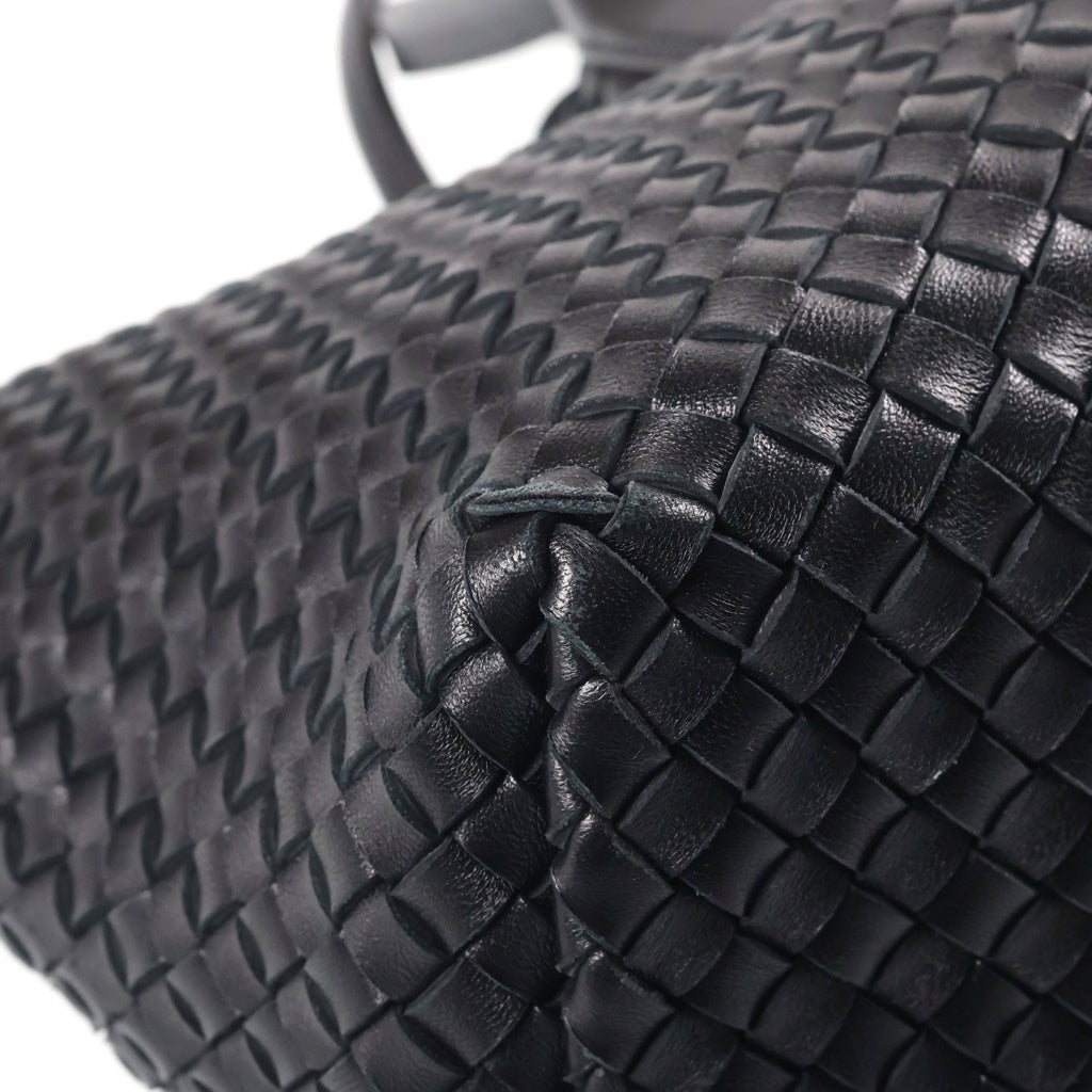 BOTTEGA VENETA(ボッテガヴェネタ) イントレチャート カバ トートバッグ 黒 レザー レディース