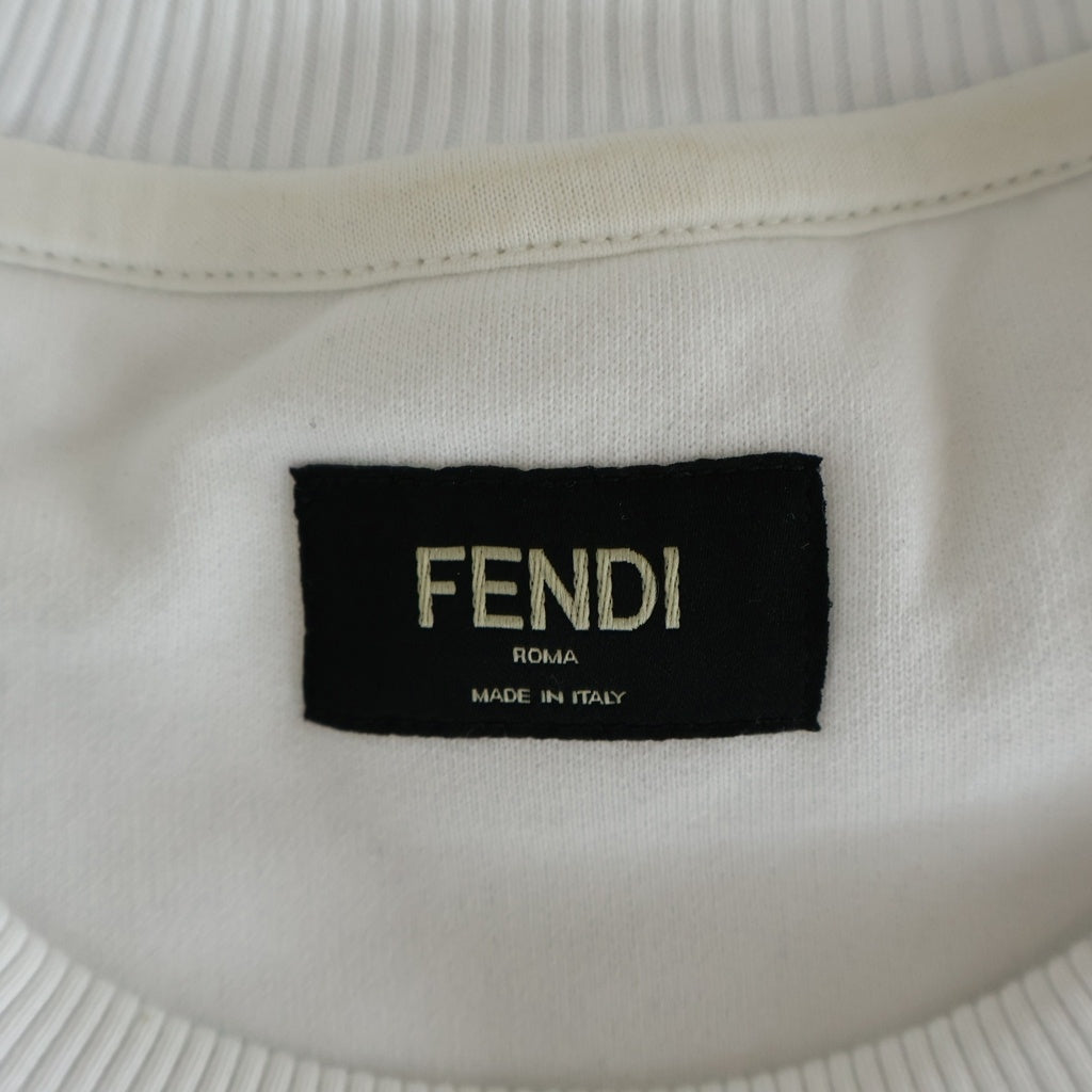 FENDI(フェンディ) ■ロゴ トレーナー ロング 長袖 白 XXS
