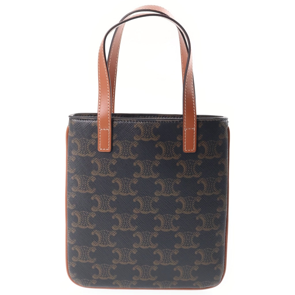 CELINE(セリーヌ) トリオンフ マイクロカバ ハンドバッグ ショルダーバッグ 2WAYバッグ ブラウン PVC×レザー レディース