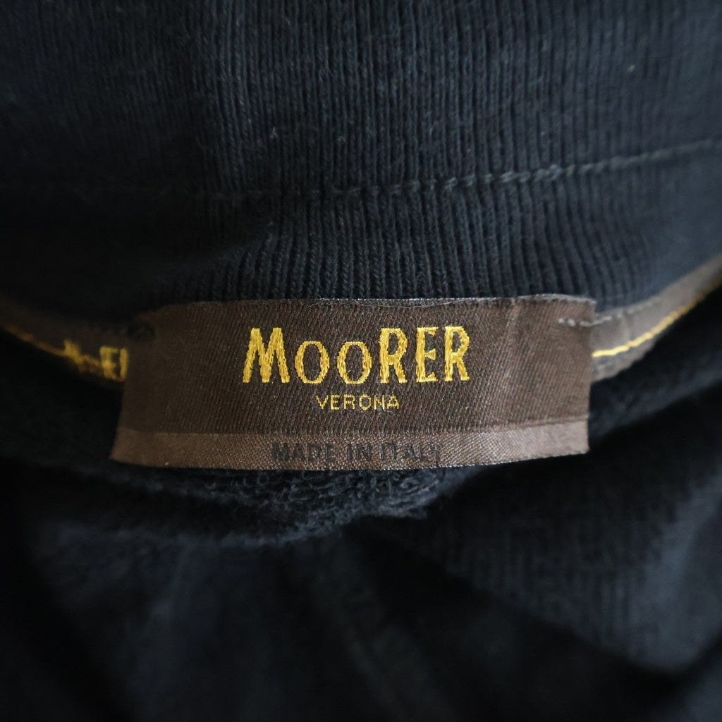 MOORER(ムーレー) NORCIA-TUTA-RAF スウェット セットアップ ジップアップフーディー パーカー ジョガーパンツ コットン ブラック