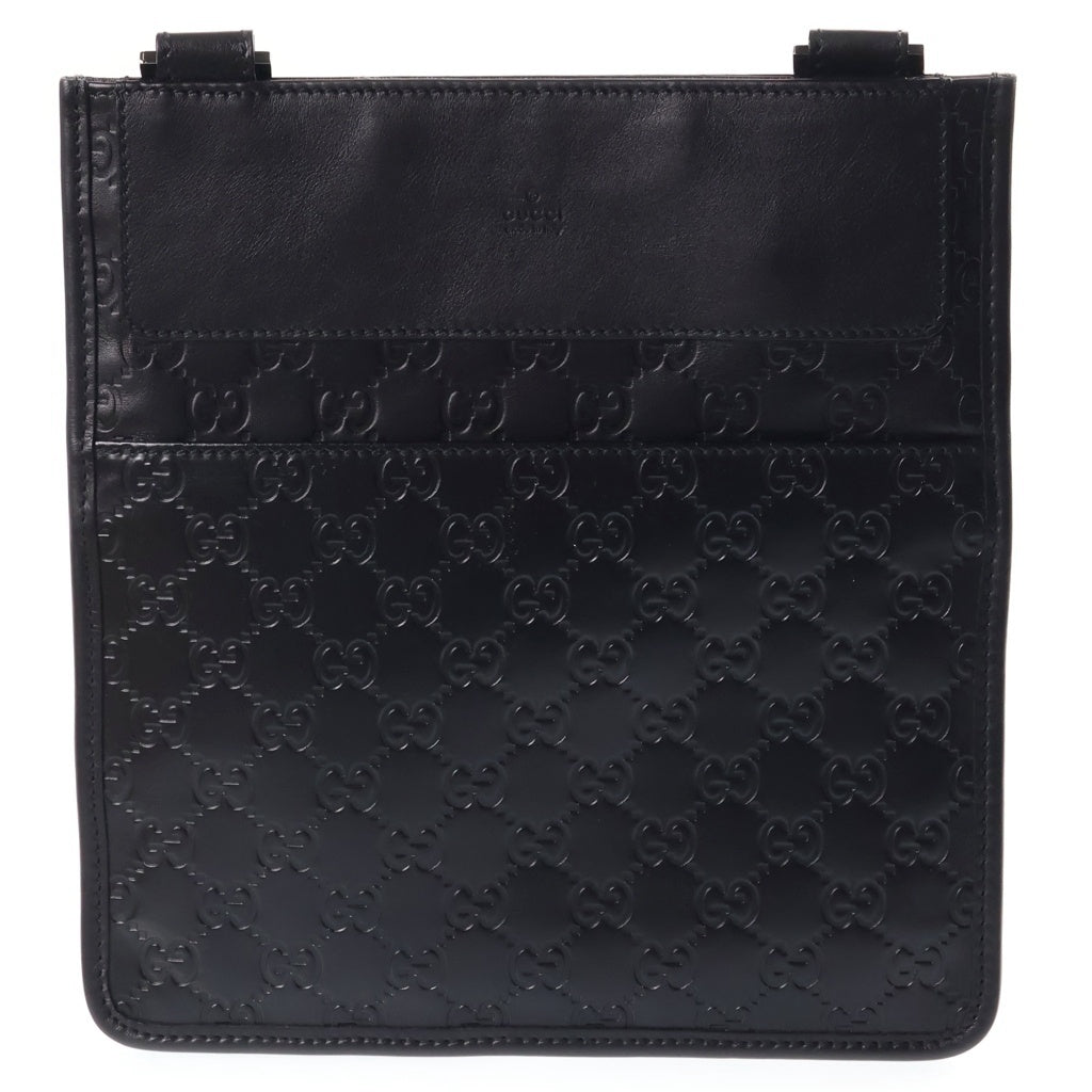 GUCCI(グッチ) グッチシマ ショルダーバッグ ブラック レザー 27639 レディース