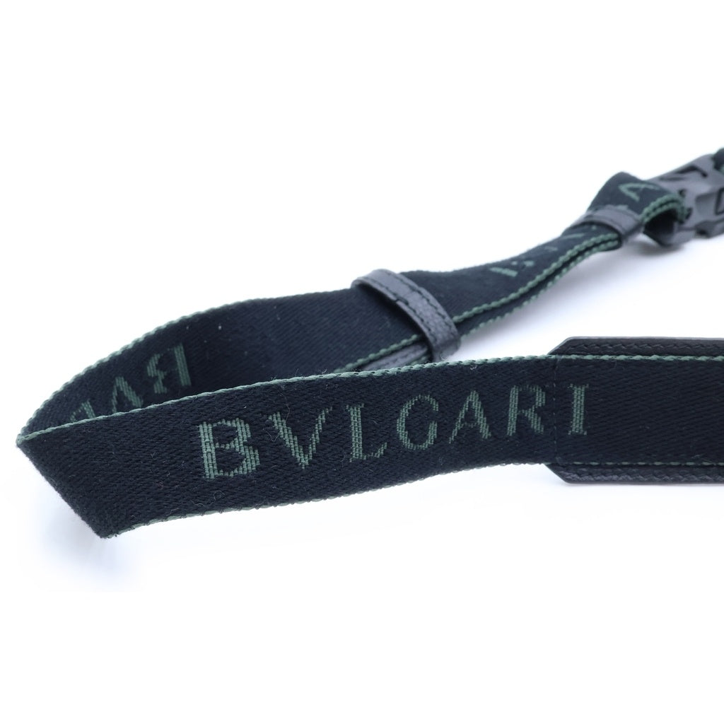 BVLGARI(ブルガリ) マン スモール ベルトバッグ ボディバッグ ネイビー レザー 292709