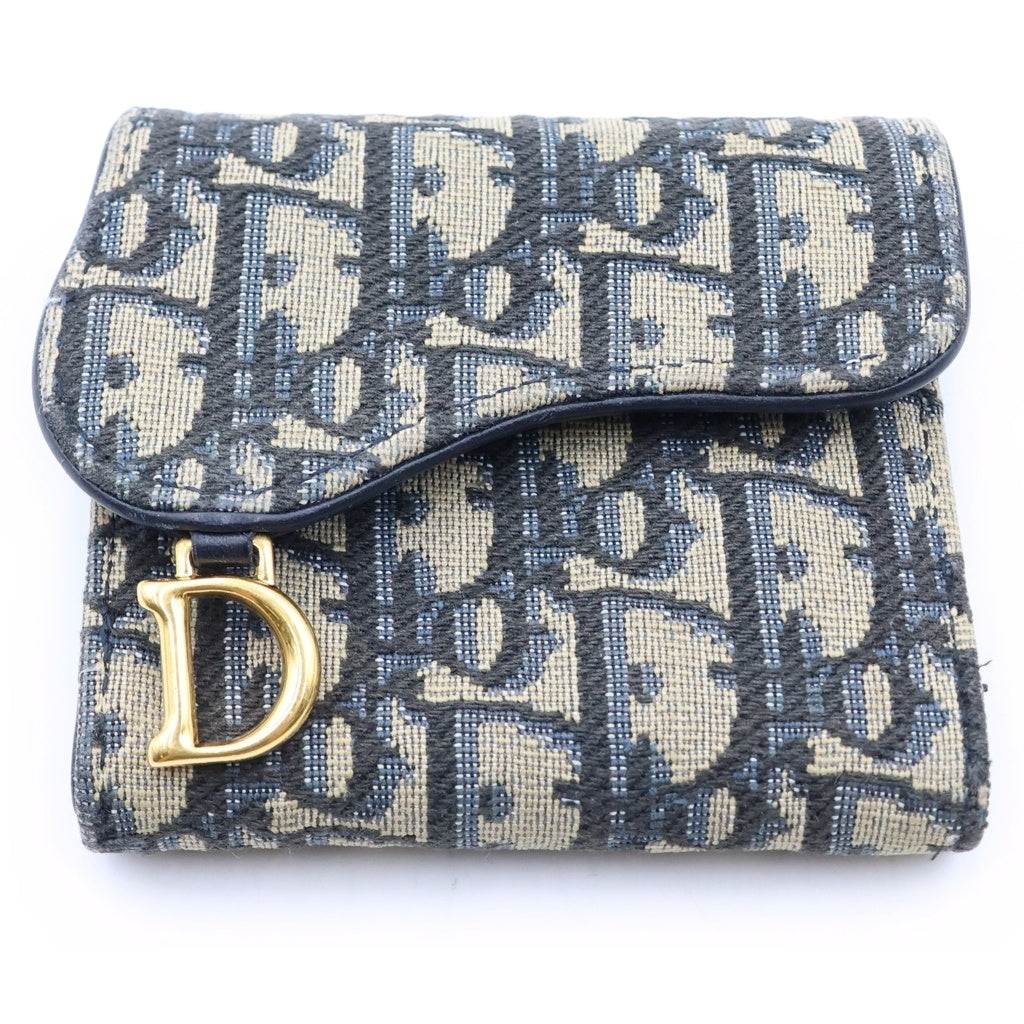 Christian Dior(クリスチャンディオール) オブリーク 三つ折り財布 レディース