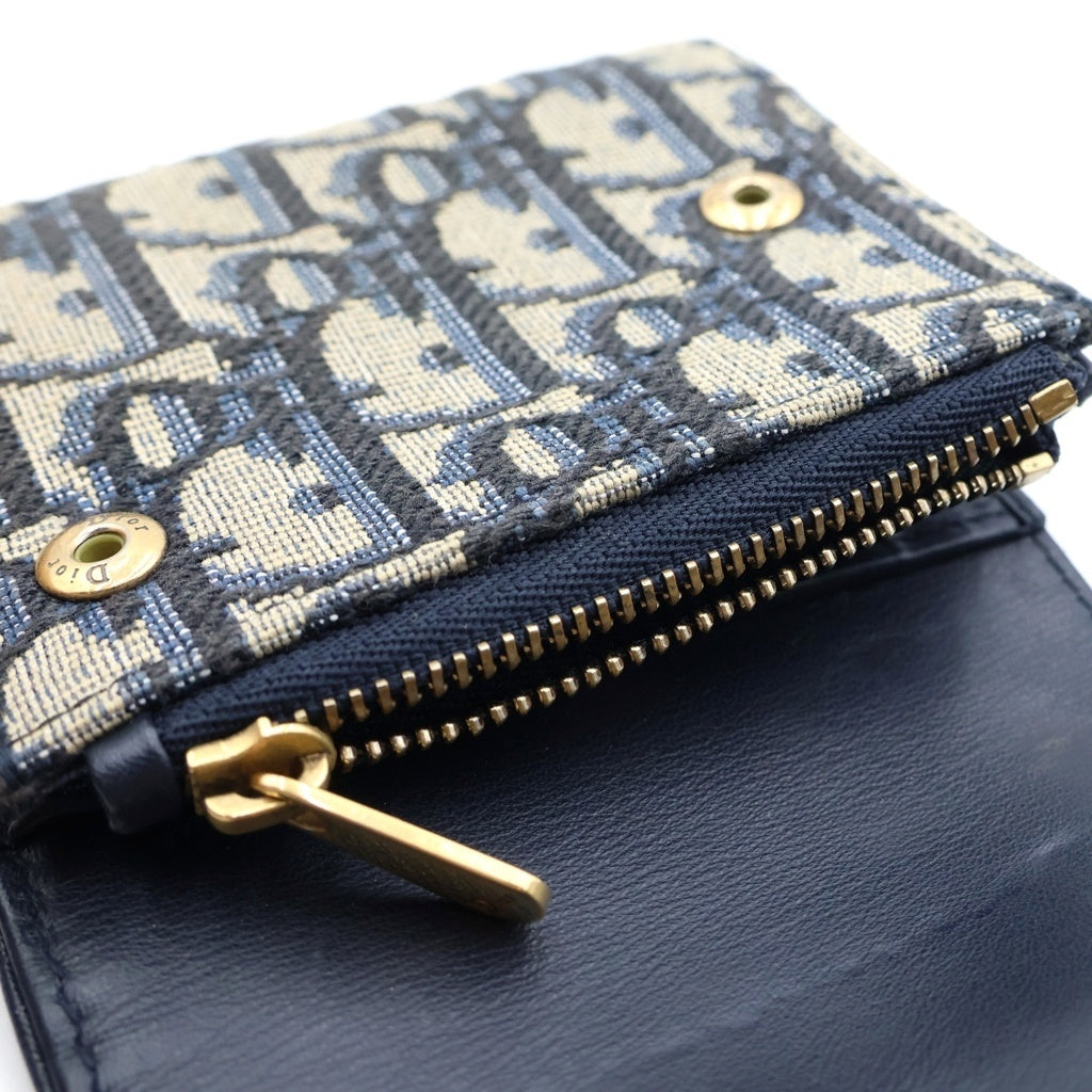 Christian Dior(クリスチャンディオール) オブリーク 三つ折り財布 レディース