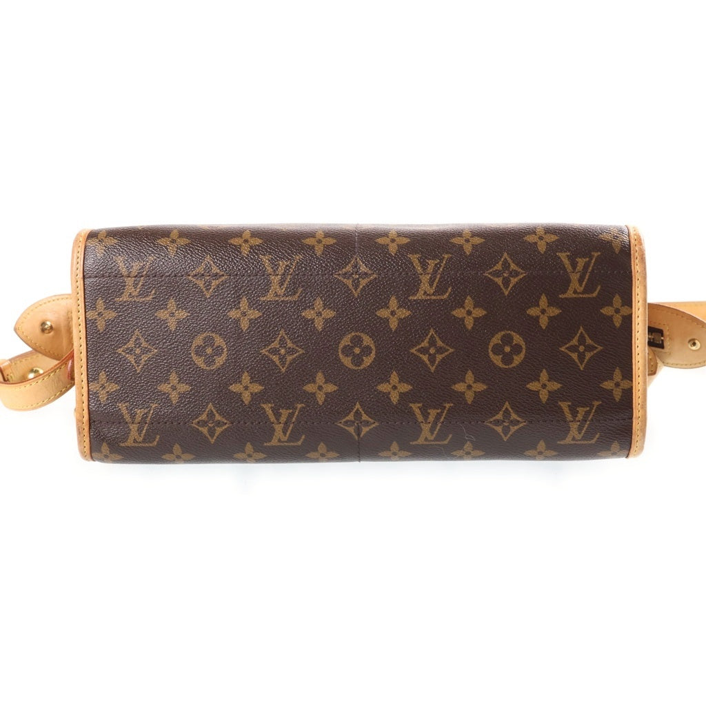 LOUIS VUITTON(ルイヴィトン) モノグラム ポパンクール ロン PVC レザー ショルダーバッグ ブラウン M40008 レディース