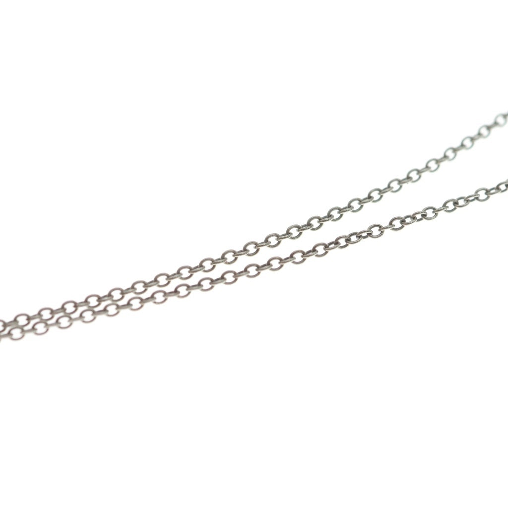 TIFFANY & Co.(ティファニー) エルサペレッティ ダブルオープンハートネックレス Ag925/Au750PG 2.5g レディース