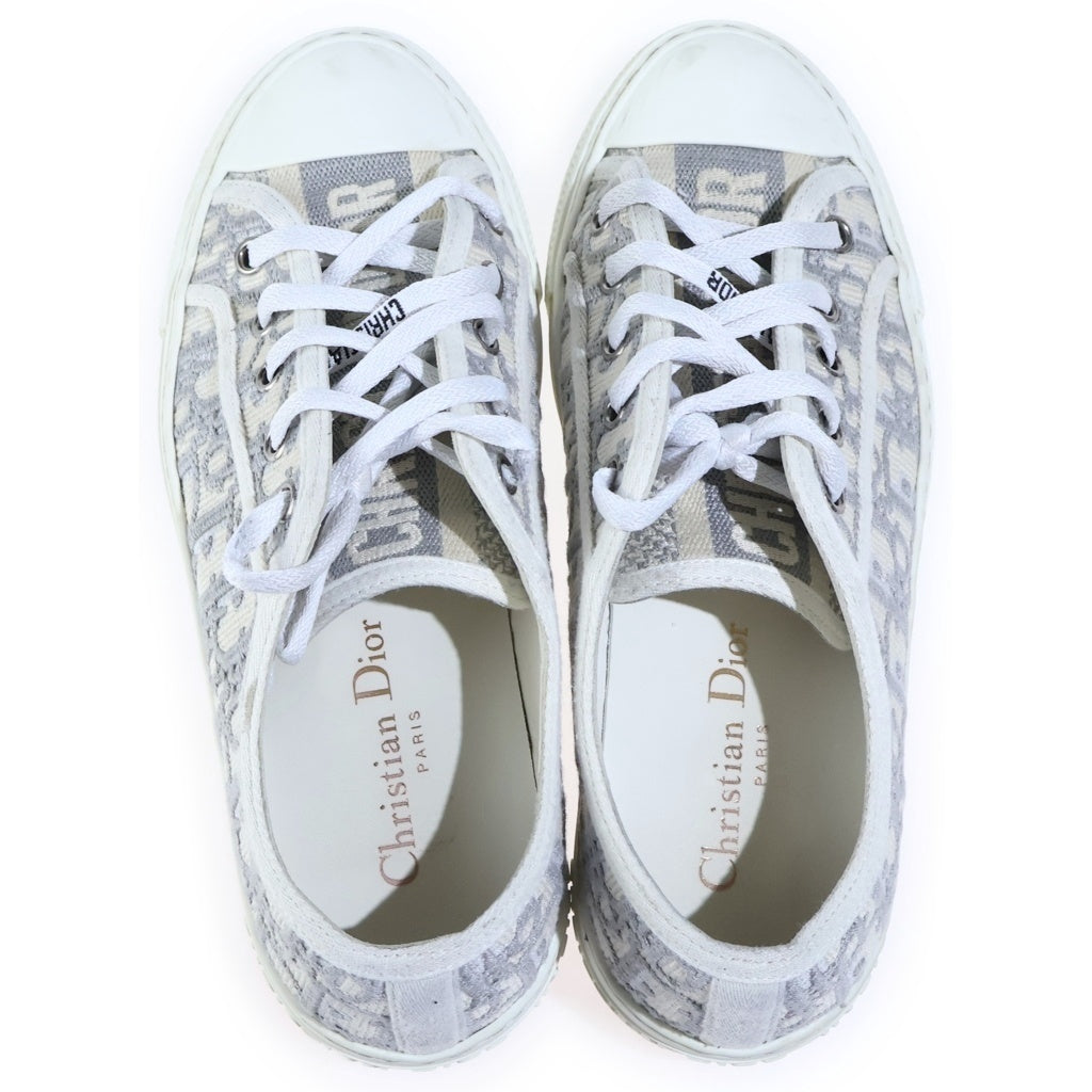 Christian Dior(クリスチャンディオール) Walk'n'Dior ウォーキンディオール オブリーク ローカットスニーカー シューズ ベージュ/グレー KCK211OBE33G36 レディース