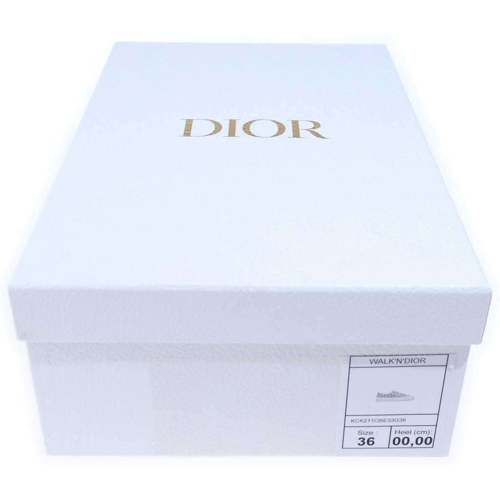 Christian Dior(クリスチャンディオール) Walk'n'Dior ウォーキンディオール オブリーク ローカットスニーカー シューズ ベージュ/グレー KCK211OBE33G36 レディース