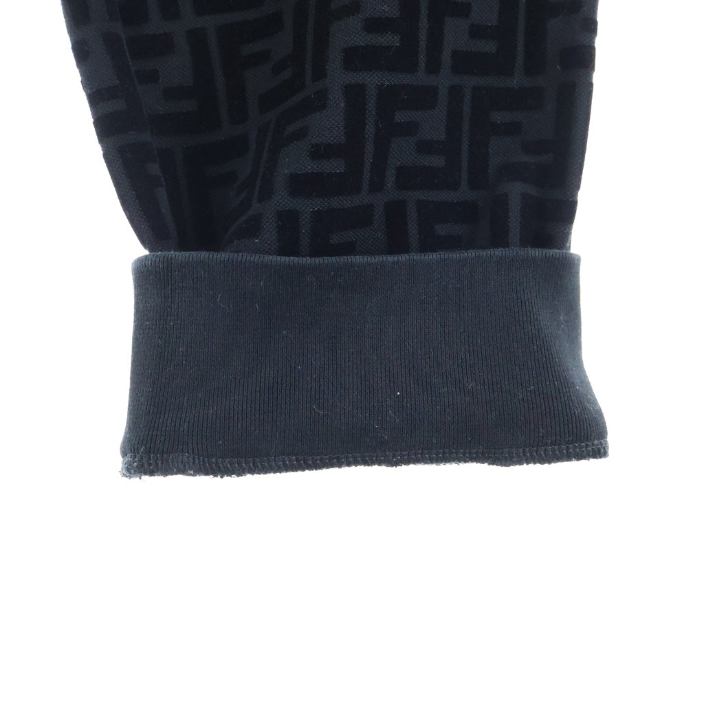 FENDI(フェンディ) ズッカ総柄 フロッキープリント トラック ジョガー パンツ ブラック 12CPF-22-2824 レディース
