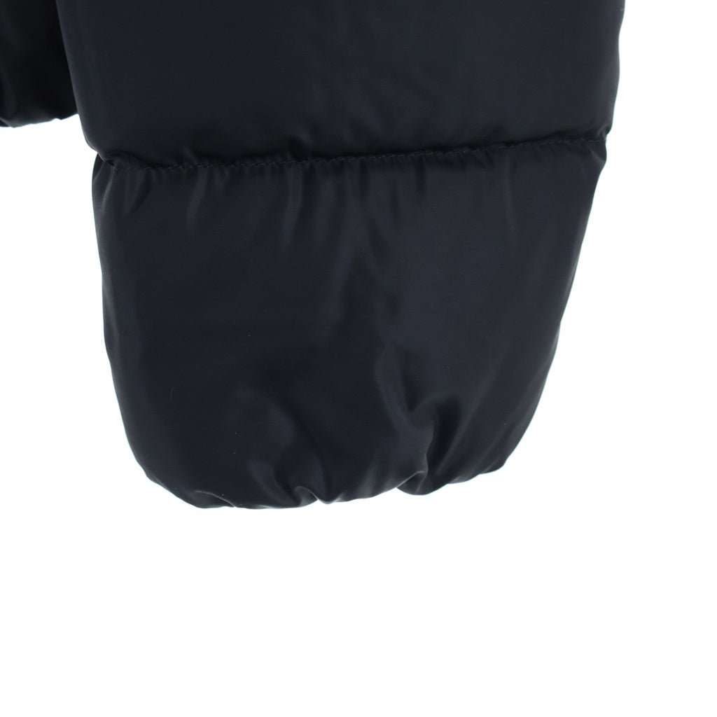 MONCLER(モンクレール) TETRA テトラ レザー切り替え フーデッド ジップアップ ダウンジャケット ブラック E20934539985 C0063 レディース