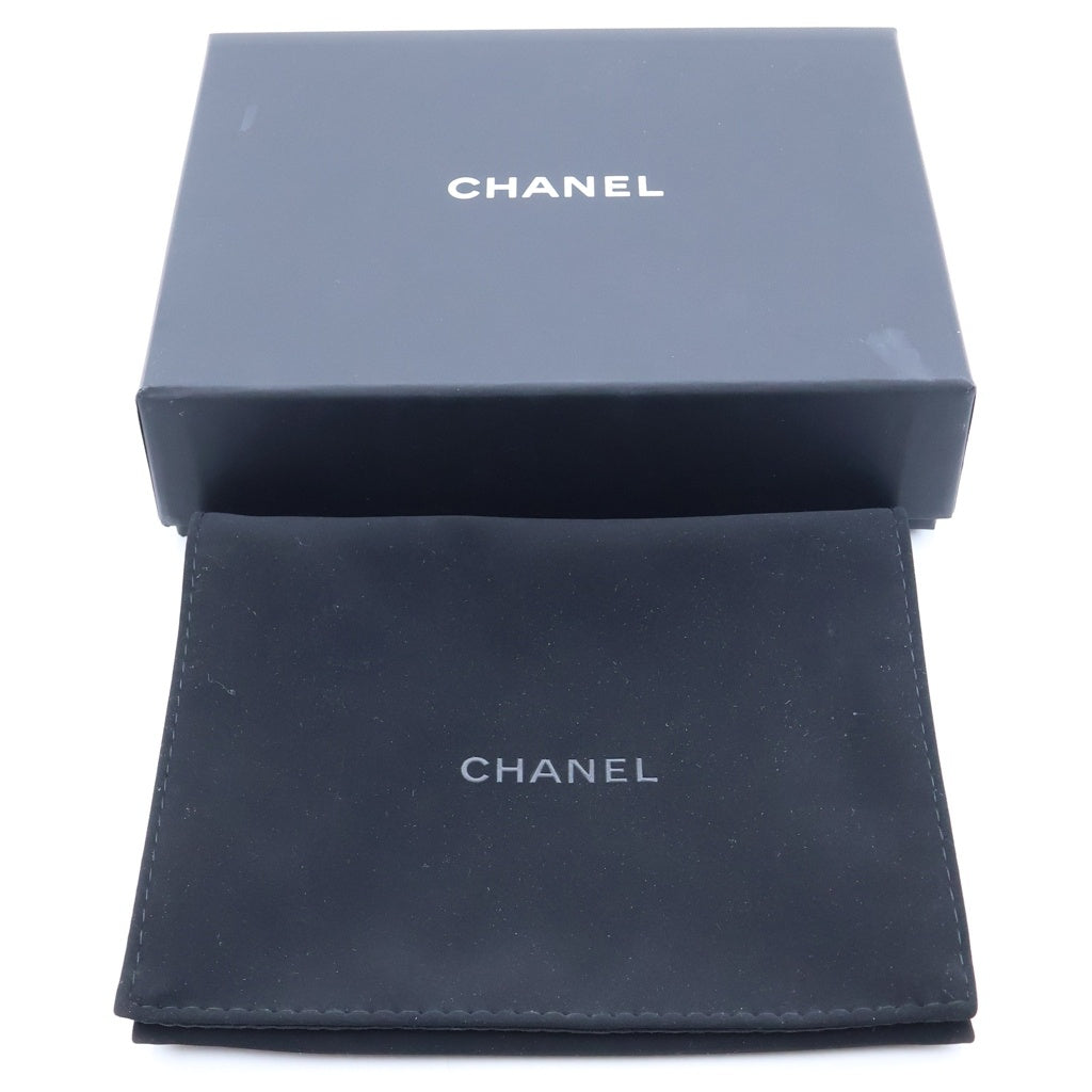 CHANEL(シャネル) タイムレス クラシック マトラッセ キャビアスキン レザー フラグメント カード コインケース ブラック ゴールド金具 AP3179 シール レディース